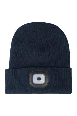 Bonnet avec lampe LED