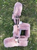 Licol de transport mouton rose gold