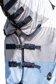 Chemise antimouche rabat ventral et encolure