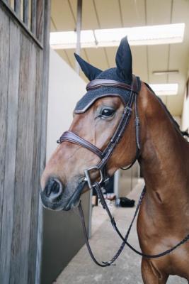 Bonnet Wellington leather kentucky noir/marron