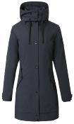 Parka impermeable doublée fourrure teddy marine
