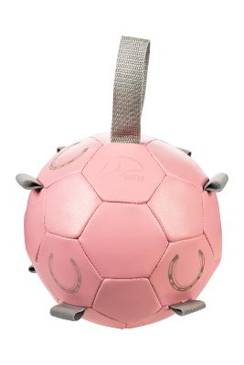 Balle Jouet cheval cuir avec attache carottes