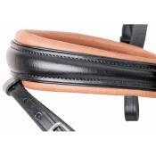 Bridon anatomique noir/tabac