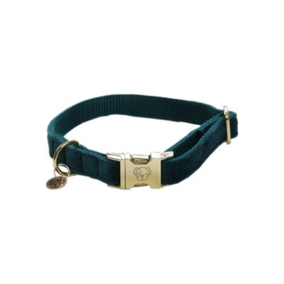 Collier chien velvet Kentucky emeraude