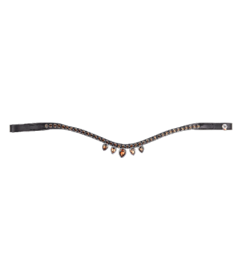 Frontal DIADEM strass ambré