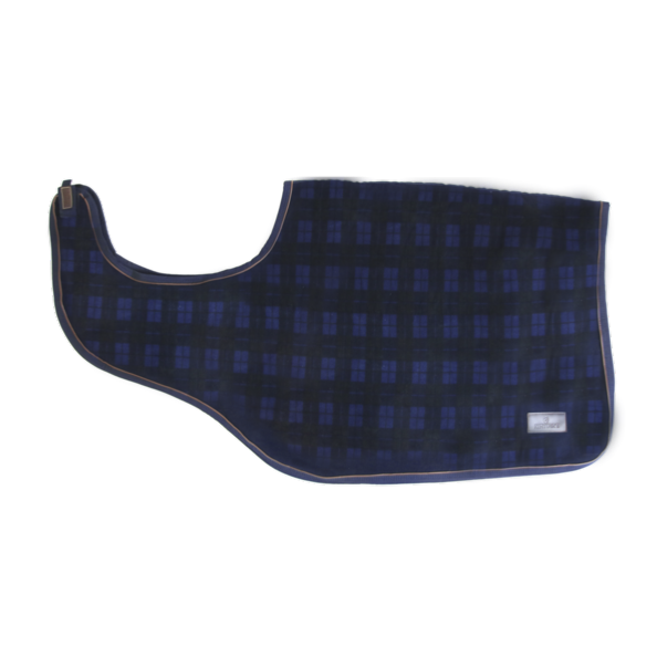 Couvre-reins Polaire Pour Cheval HORZE Kiel - Noir, Taille C, Fermeture Velcro Et Cordon De Queue