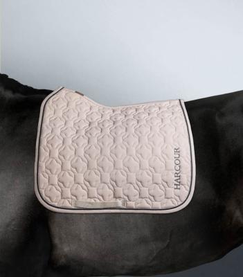 Ensemble tapis + bonnet HARCOUR Dressage lin