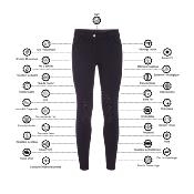 Pantalon JAMIA GAZE bleu nuit