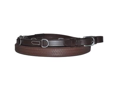 Rênes Howlett caoutchouc marron