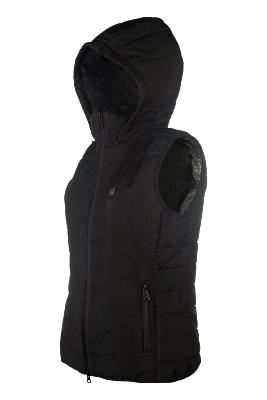 Veste sans manche chauffante avec capuche HKM noir