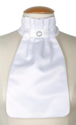 Cravate dressage Ribbon blanche