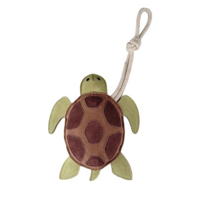 Jouet tortue cuir