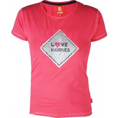 Tshirt enfant rose/sequin réversible