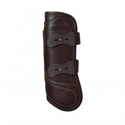 Ensemble Guetres et protège boulets cuir Kentucky marron